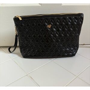 Black PurseN Large Quilted Clutch Bag EUC